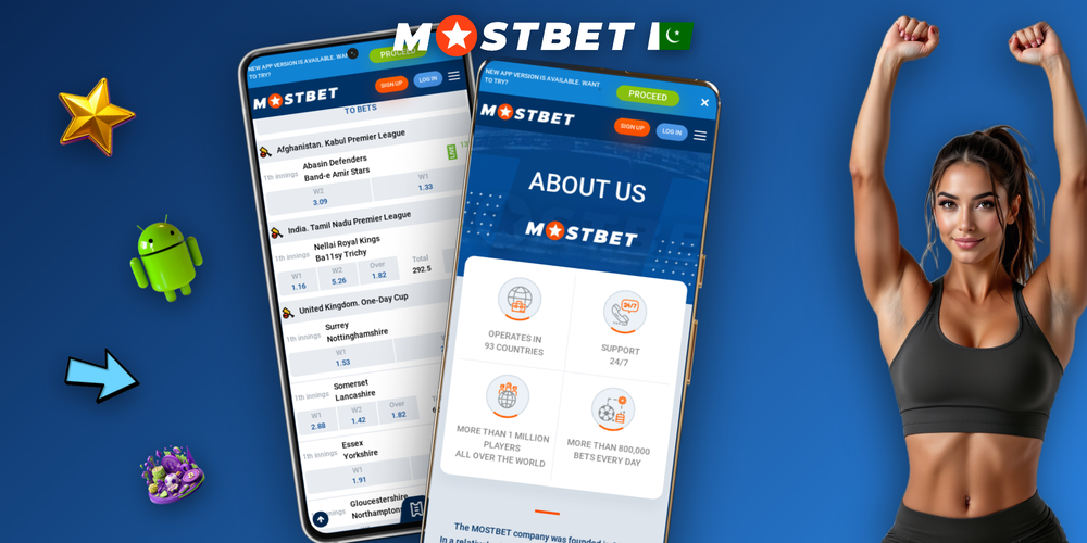 Mostbet welcome bonus offer banner for new players registering on the official site in Pakistan